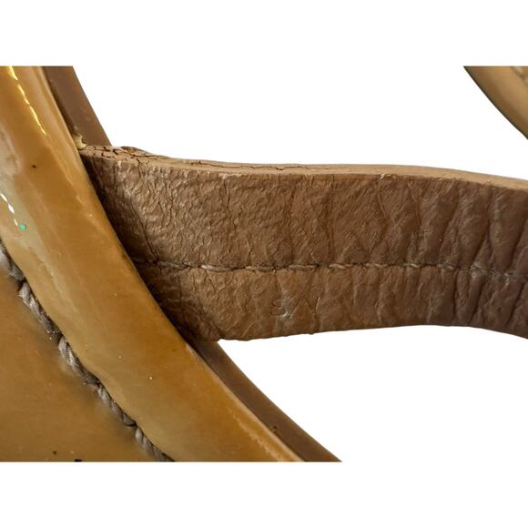 TORY BURCH Miller Signature Logo Thong Sandal Light Sand Slip Ons Women’s Size 8 - Picture 10 of 10